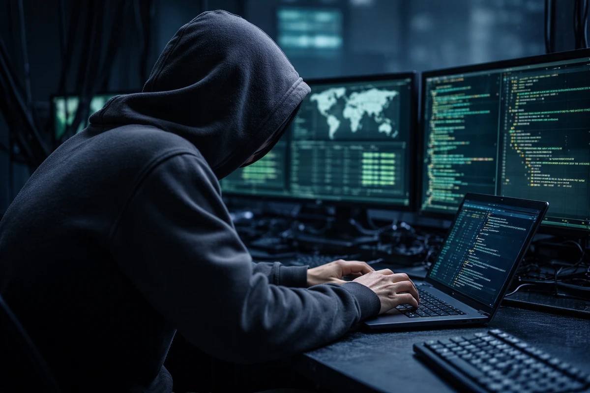 A sötétben bujkáló  hacker (A kép illusztráció)