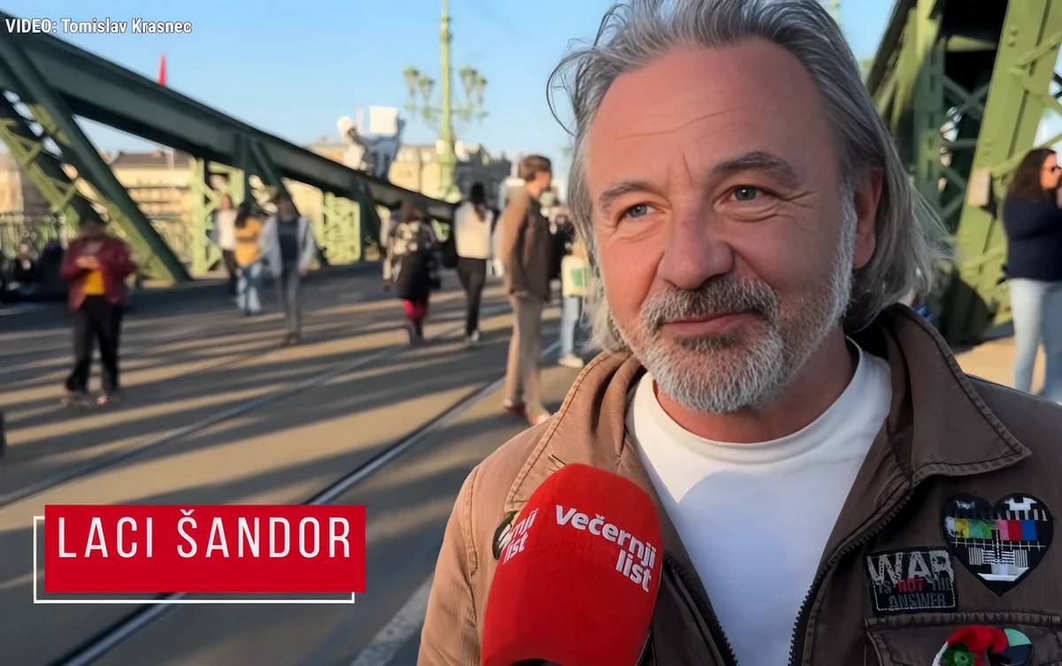 A horvát tudósító a Szabadság hídon megtalálta a szabadkai származású Sándor Lacikát, aki a Magyar Kétfarkú Kutya Pártot erősíti, ez a párt idén sem kerül kormányra