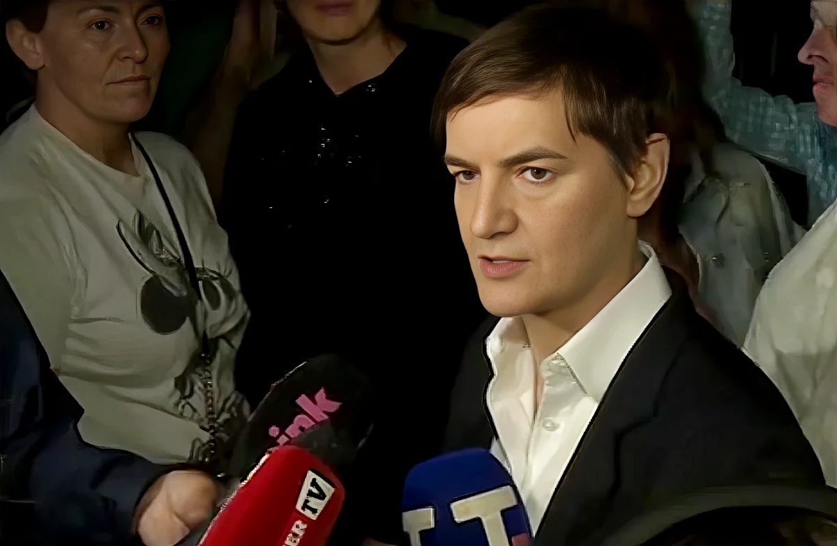 A szerb házelnök az incidensekről is nyilatkozott a kormánypárti médiának (Forrás: Screenshot)