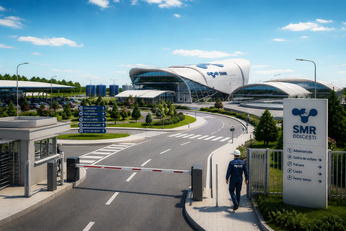 Így nézne ki a doicesti SMR-projekt, ha megépülne (BALK-design)