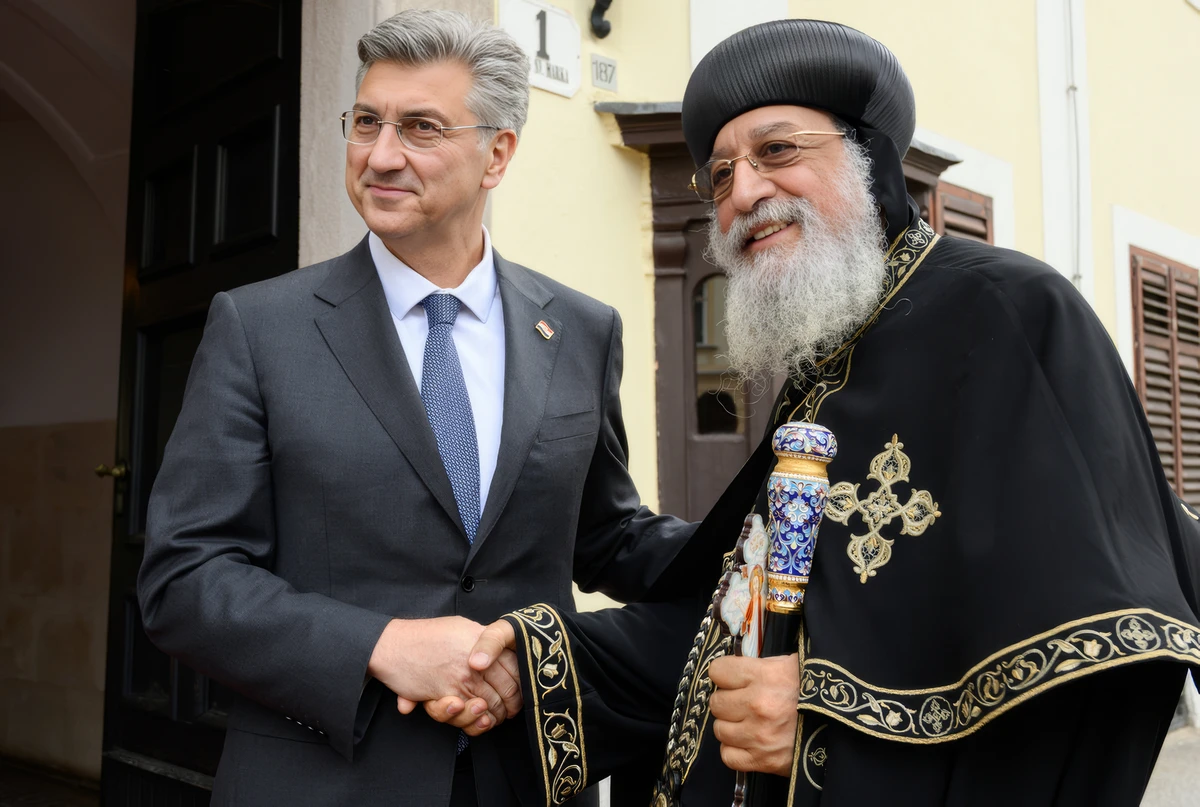 Megerősítettük Horvátország és Egyiptom baráti és partnerségi kapcsolatait, valamint a vallásközi párbeszéd, az ökumenizmus és a vallásszabadság előmozdítása iránti közös elkötelezettséget - írta a horvát miniszterelnök az X platformon (Forrás: X platform, Andrej Plenković)