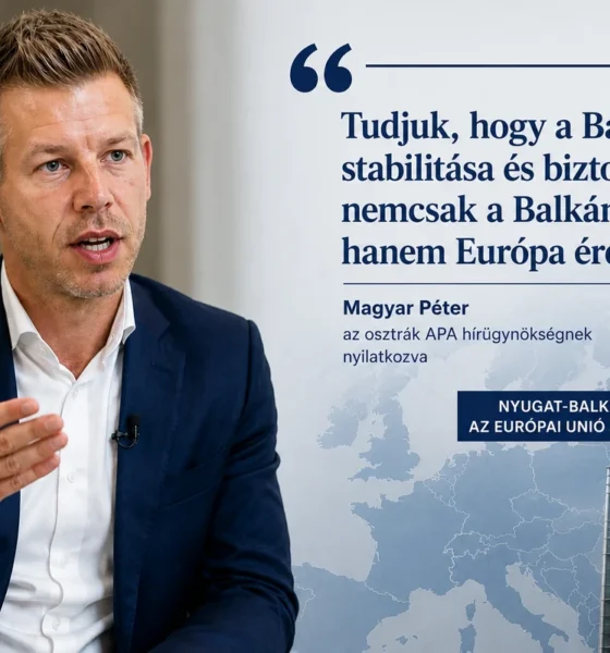 Először azokat a jelölteket engedjék be az EU-ba, amelyek már hosszú évek óta készülnek erre - mondta Magyar Péter, aki ezzel letette a voksot a Nyugat-Balkán mellett