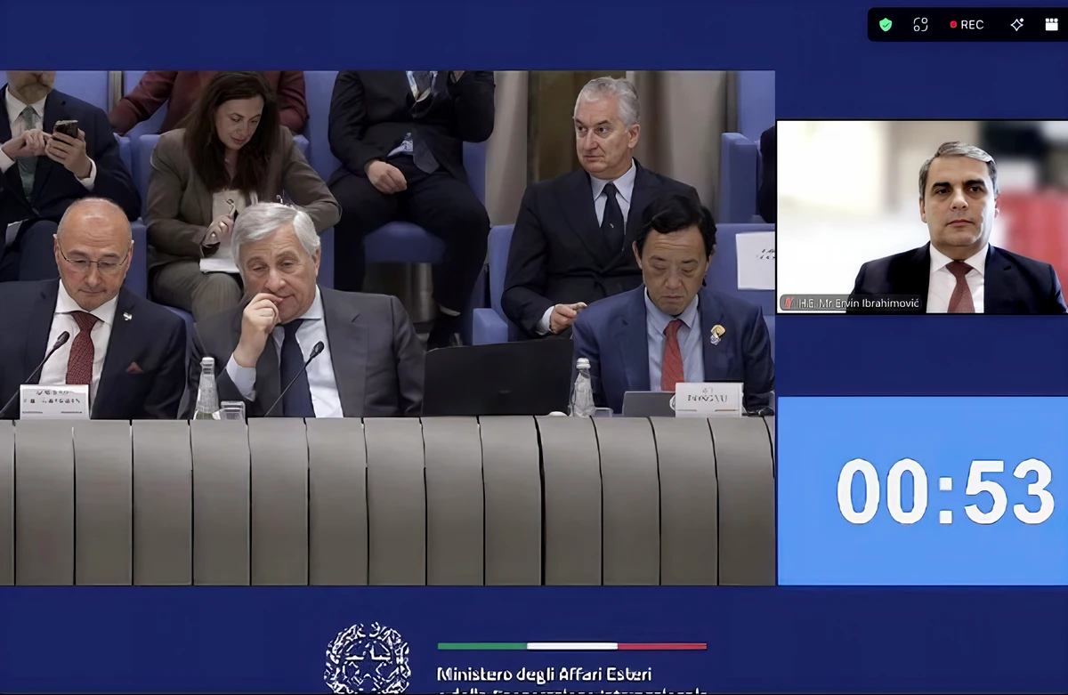 A Római Koalícióval folytatódik a horvát külpolitikai offenzíva 2 Ervin Ibrahimović montenegrói mezőgazdasági miniszter videókonferencia keretében kapcsolódott be a találkozóba