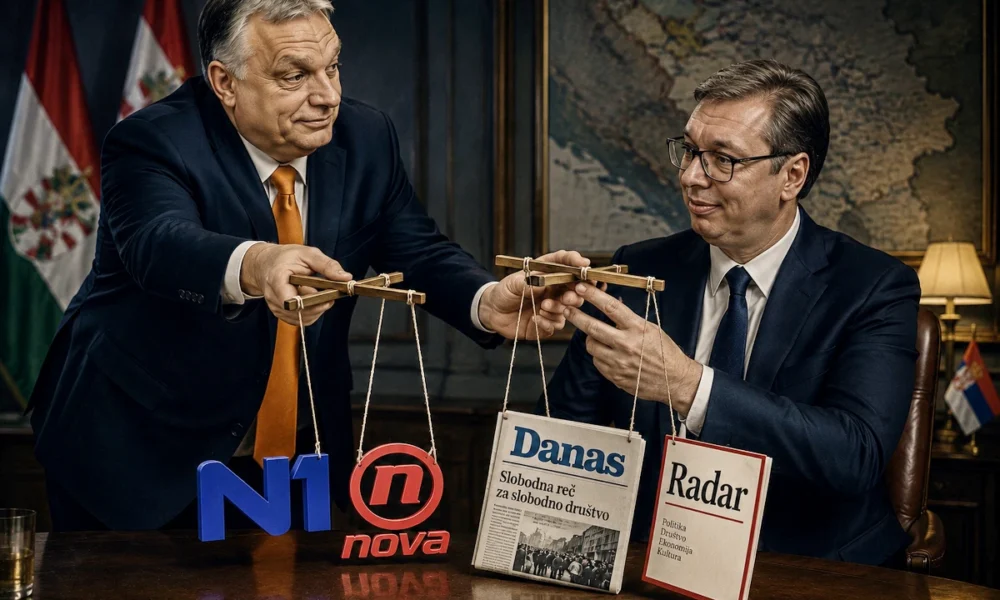 Orbán elvesztette a hatalmat, de a balkáni médiára még ráteheti a kezét. A Danas fiktív vezércikke szerint a szabad szó a szabad társadalom záloga