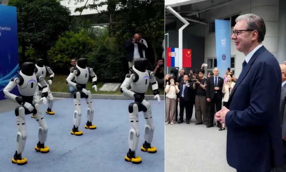 A szerb elnök beleszeretett a táncoló robotokba, neki is kell ilyen!