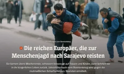 A gazdag európaiak, akik embervadászatra utaztak Szarajevóba: hétvégére érkeztek, elsősorban nőkre és gyermekekre lőttek, majd visszatértek polgári életükbe. Évtizedekkel a boszniai háború után nyomozás indult az állítólagos mesterlövész-turisták ügyében. Egyik kollégánk szerint orvlövészeknek kellene őket nevezni