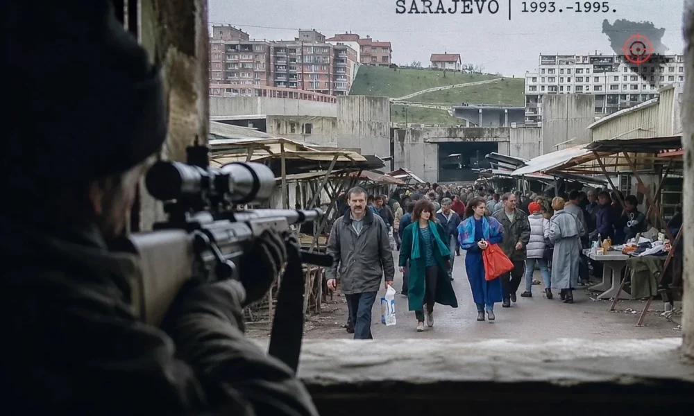 Čedomir Stojković belgrádi ügyvéd 2025. november 24-én büntetőfeljelentést nyújtott be „ismeretlen személyek és Aleksandar Vučić, Szerbia elnöke” ellen, a Szerbiában „Sarajevo Snajper Safari” néven ismert ügyben, „emberiesség elleni bűncselekmény” gyanújára hivatkozva