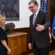 Nem volt meg a szemkontaktus - a szerb elnök fogadta Sarah Rogerset, aki azzal a bejelentéssel örvendeztette meg, hogy az Egyesült Államok részt vesz a belgrádi expón