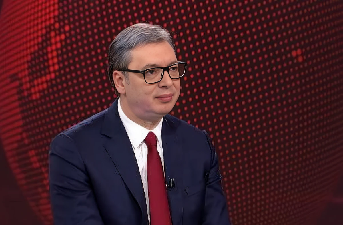 Stand-up comedy a választások időpontja körül Szerbiában 2 A szerb elnök egyik televíziós szereplése során a szerb állami televízió híradójában (Forrás: Screenshot)