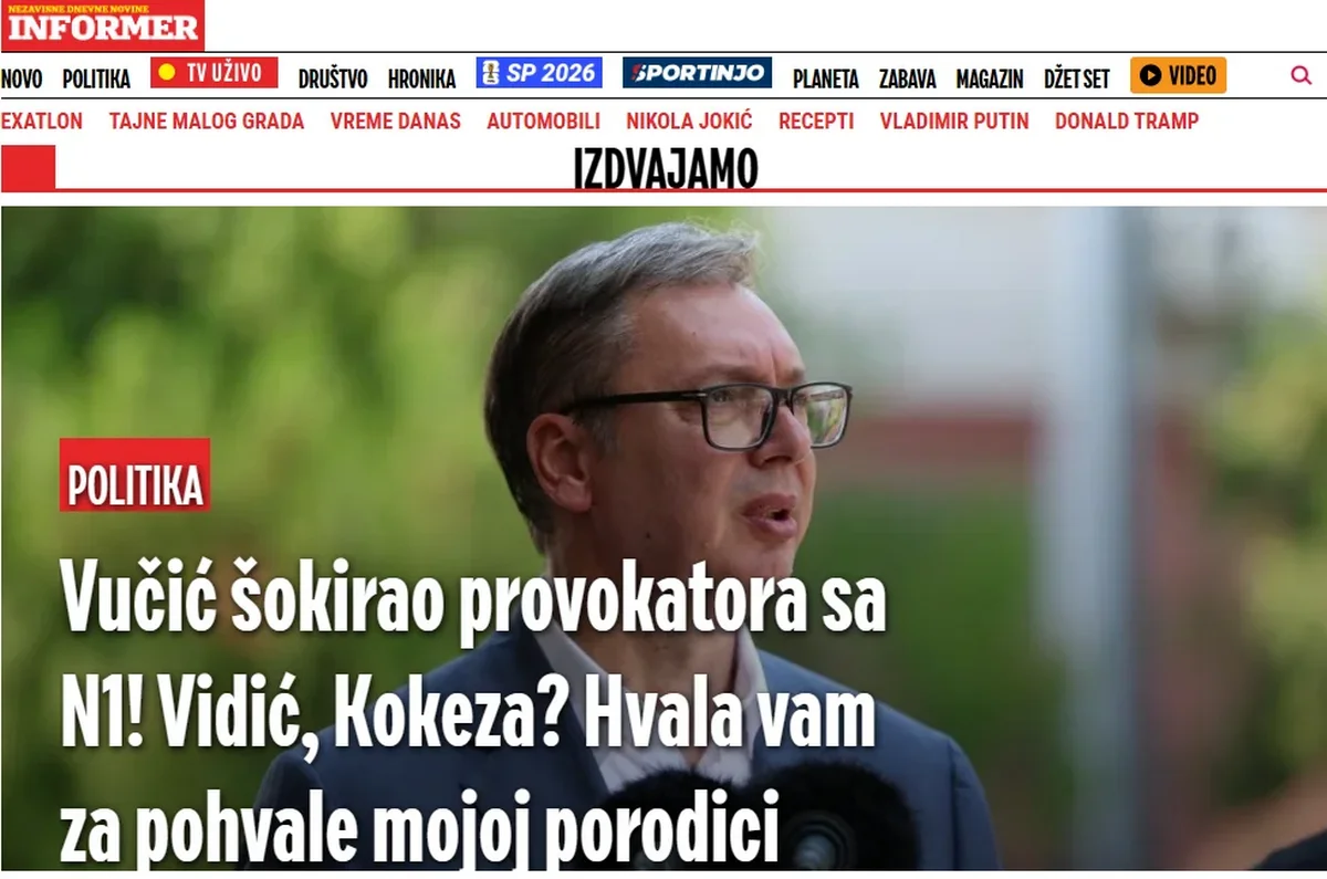 Szólásszabadság vagy szerb propaganda Montenegróban? 3 Szinte alig fordul elő, hogy nem a szerb elnök van legfelül, a Google hirdetéseket leszámítva, ami által a Google finanszírozza a "szerb nemzeti gondolatot"