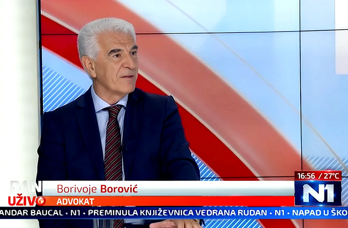 Borovic szerint a jelenlegi állami terrorizmus a kilencvenes évekre vezethető vissza: a jelenlegi vezetés igába hajtotta az intézményrendszert, a közismert szerb ügyvéd mindezt a szerbiai választásokra való készülődés előtt jelentette ki